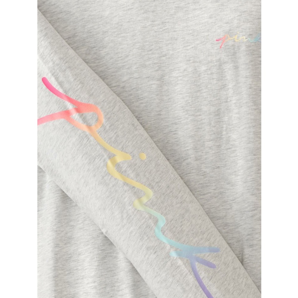 VS PINK LONG SLEEVE CAMPUS TEE NEW Victoria’s Secret PINK Long sleeve shirt NEW